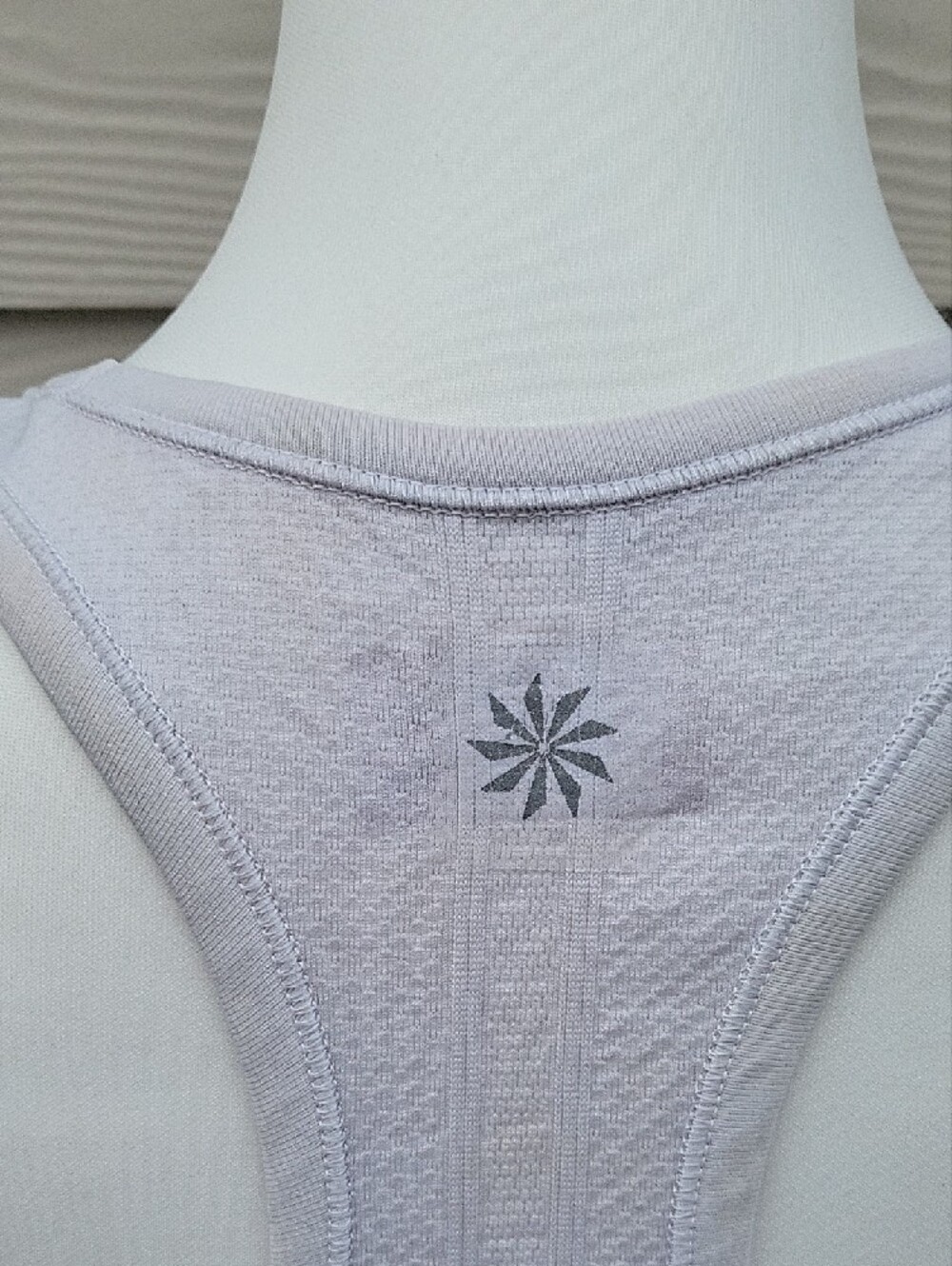 Athleta White Ruched Side Racerback Tank Top Size M Yoga - Picture 5 of 13